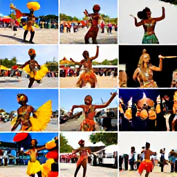 Caribbean Holidays, Events Information, A colourful collage of festival scenes with dancers, costumes and music across the Caribbean.