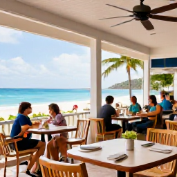 Caribbean Holidays, Family Activities, Restaurants and beachfront cafes with children menus and relaxed atmospheres