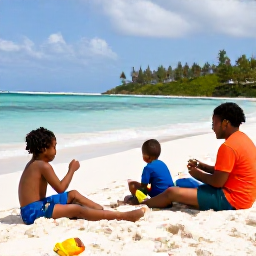 Caribbean Holidays, Young Children, A relaxed, family-friendly day plan with time for play, meals, and rest.