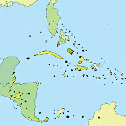 Caribbean Holidays, Caribbean Holidays, A map highlighting top Caribbean islands such as Jamaica, Barbados, Antigua, St Lucia and the Cayman Islands.