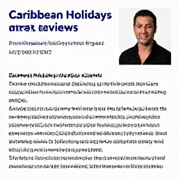 Caribbean Holidays, Information Reviews, A knowledgeable travel expert discussing Caribbean holiday planning and reader questions, with supportive staff ready to help.