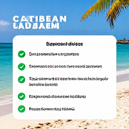 Caribbean Holidays, Safety Information, Practical safety advice including beach safety, sun protection, hydration, and responsible tours in the Caribbean.