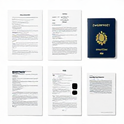 Caribbean Holidays, Visa and Passport, Practical steps with documents laid out for a Caribbean trip