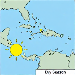Caribbean Holidays, Weather Information, Seasonal patterns in the Caribbean: dry season, wet season; hurricane awareness and travel tips.
