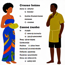 Caribbean Holidays, Culture and Language, Various Caribbean Creole dialects and phrases in social settings.