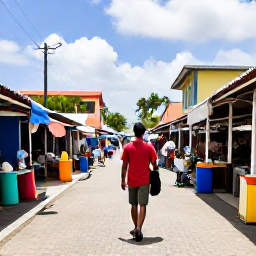 Caribbean Holidays, Solo Travellers, Image idea: a solo traveller exploring Caribbean towns and markets.