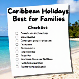 Caribbean Holidays, Best for Families, Checklist and tips for families traveling with children.