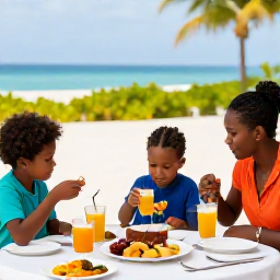 Caribbean Holidays, Family Holidays, Caribbean dining for families with kids.