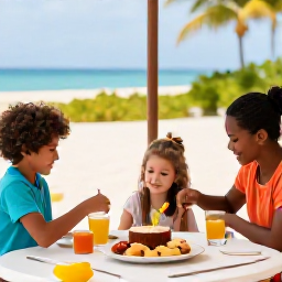 Caribbean Holidays, For Families, Bright, kid-friendly dining options and practical safety tips for Caribbean holidays.