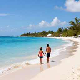 Caribbean Holidays, Relaxing Family Holidays, Family-friendly Caribbean beaches with calm waters and safe shorelines.