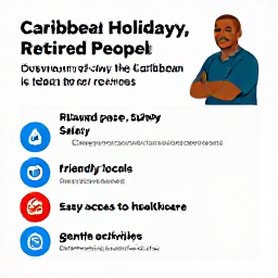 Caribbean Holidays, Retired People, Overview of why the Caribbean is ideal for retirees: relaxed pace, safety, friendly locals, easy access to healthcare, gentle activities.