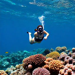 Caribbean Holidays, Active Caribbean Holidays, Travellers snorkelling over a colourful coral reef in calm Caribbean waters with tropical fish