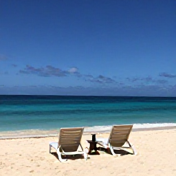 Caribbean Holidays, Adults Only Bahamas, Relaxed adults-only beachfront resort in The Bahamas in August, with turquoise sea, white sand and sun loungers