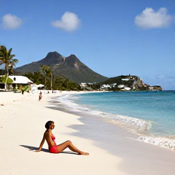 Caribbean Holidays, Adults Only Saint Martin, Adults relaxing beside a turquoise Caribbean sea at a stylish adults-only resort on Saint Martin