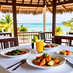Caribbean Holidays, Adults Only Trinidad, Elegant Caribbean restaurant serving fresh seafood and colourful local dishes at an adults-only resort in Tobago