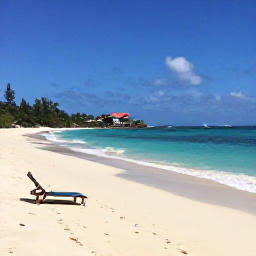 Caribbean Holidays, Antigua Adults Only, A calm white-sand beach on Antigua with turquoise Caribbean water, sun loungers and no crowds