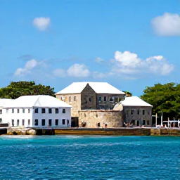 Caribbean Holidays, Antigua Adults Only, Visitors exploring the historic stone buildings and harbour at Nelson's Dockyard in Antigua on a sunny day