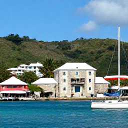 Caribbean Holidays, Antigua December Holidays, A colourful scene at Nelson's Dockyard in Antigua, with historic stone buildings, sailing boats and green hills in the background
