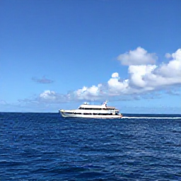 Caribbean Holidays, Antigua Diving, A dive boat travelling across calm Caribbean sea towards Antigua's coastline on a sunny March day