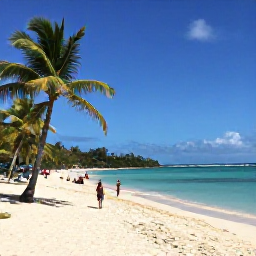 Caribbean Holidays, Antigua February Holidays, Relaxed February beach scene at Pigeon Point Beach, Antigua, with turquoise water, palm trees and visitors enjoying the sunshine