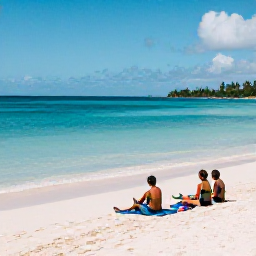 Caribbean Holidays, Antigua Holidays May, Travellers relaxing on a beautiful Antigua beach in May, with calm turquoise water, white sand and gentle sunshine