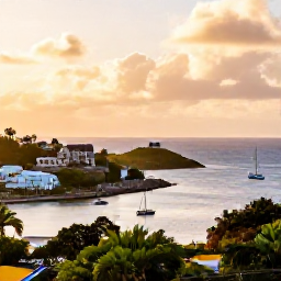Caribbean Holidays, Antigua Instagram Hotspots, Golden-hour view across Nelson&rsquo;s Dockyard in Antigua, with sailing boats, historic stone buildings and warm February sunlight