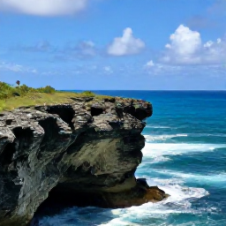 Caribbean Holidays, Antigua Instagram Spots, A dramatic coastal viewpoint at Devil's Bridge in Antigua, with waves, limestone rock and blue Caribbean sea