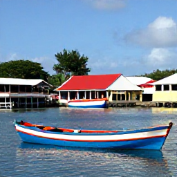 Caribbean Holidays, Antigua Instagram Spots, Colourful wooden fishing boats and traditional buildings around the waterfront in historic Nelson's Dockyard, Antigua, under a sunny sky