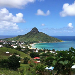 Caribbean Holidays, Antigua Instagram Spots, Panoramic July view from Shirley Heights in Antigua overlooking English Harbour, green hills and the Caribbean Sea