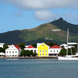 Caribbean Holidays, Antigua June Holidays, Historic Nelson&rsquo;s Dockyard in Antigua with restored Georgian buildings, sailing boats and green hills in the background