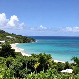 Caribbean Holidays, Antigua Luxury Holidays, Luxury yacht sailing past Antigua's green coastline and secluded coves on a clear sunny day