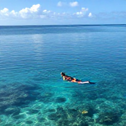 Caribbean Holidays, Antigua Nature Holidays, Antigua coastline in June with a snorkeller above a clear coral reef, tropical fish and calm blue water