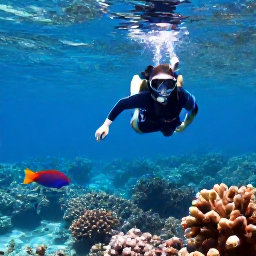 Caribbean Holidays, Antigua Nature Holidays, Traveller snorkelling over a clear coral reef with colourful fish near Antigua