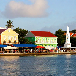 Caribbean Holidays, Antigua Solo Holidays, Colourful waterfront in St John's Antigua with market stalls, historic buildings and a solo visitor exploring