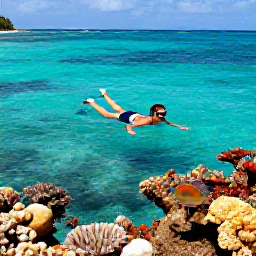 Caribbean Holidays, Antigua Solo Holidays, Solo traveller swimming and snorkelling in clear Caribbean water near an Antigua beach, colourful fish and coral reef
