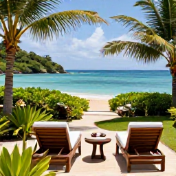 Caribbean Holidays, Antigua Spa Breaks, Relaxing luxury spa treatment at a peaceful beachfront resort in Antigua, with tropical greenery and calm turquoise sea