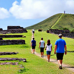 Caribbean Holidays, Antigua Walking Holidays, Walkers exploring the historic ruins and green hills around English Harbour, Antigua
