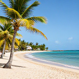 Caribbean Holidays, April Adults Only, A relaxed adults-only resort beside a palm-fringed Caribbean beach in Trinidad and Tobago, with warm April sunshine and turquoise water