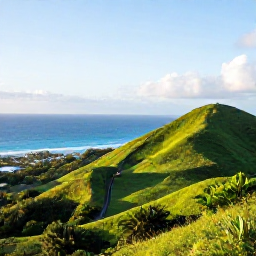 Caribbean Holidays, April Adventures, A bright April morning overlooking lush volcanic hills, coastal paths and the blue Caribbean Sea on Saint Kitts