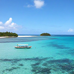 Caribbean Holidays, April Adventures, Kayakers and snorkellers exploring clear turquoise water near the Tobago Cays, with a traditional boat, coral reef and small uninhabited islands