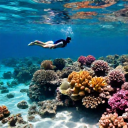 Caribbean Holidays, April Beach Holidays, Visitors snorkelling over a colourful coral reef in clear shallow Caribbean water near Antigua
