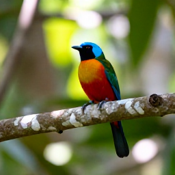 Caribbean Holidays, April Birdwatching, Colourful Hispaniolan birds in a lush Dominican Republic forest during bright April morning light