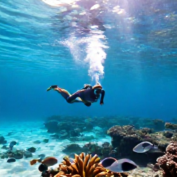 Caribbean Holidays, April Cayman Cruises, Visitors snorkelling above a shallow coral reef near Grand Cayman, with colourful fish, clear turquoise water and sunshine overhead