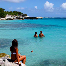 Caribbean Holidays, April Couples Holidays, Couple snorkelling in clear blue water beside colourful fish and rocky coastline in Saint Barth&eacute;lemy