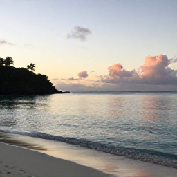 Caribbean Holidays, April Instagram Hotspots, Sunrise over Magens Bay beach on Saint Thomas, United States Virgin Islands, calm turquoise water and soft morning light