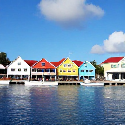 Caribbean Holidays, April Instagram Spots, Colourful waterfront buildings, small boats and lively caf&eacute;s along the harbour in Philipsburg, Sint Maarten
