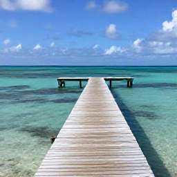 Caribbean Holidays, April Instagram Spots, Wooden jetty stretching into clear turquoise water at Smith's Reef near Providenciales in April