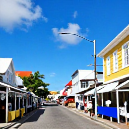 Caribbean Holidays, April Tours, Colourful historic streets and lively local market in Christiansted, St Croix, United States Virgin Islands