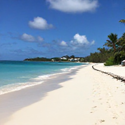Caribbean Holidays, April Walking Holidays, A quiet white-sand beach and walking path at Anse de Grande Saline, Saint Barth&eacute;lemy, in sunny April weather