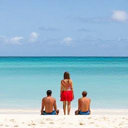 Caribbean Holidays, Aruba Adults Only June, Adults relaxing beside a calm turquoise sea at an adults-only resort in Aruba in June